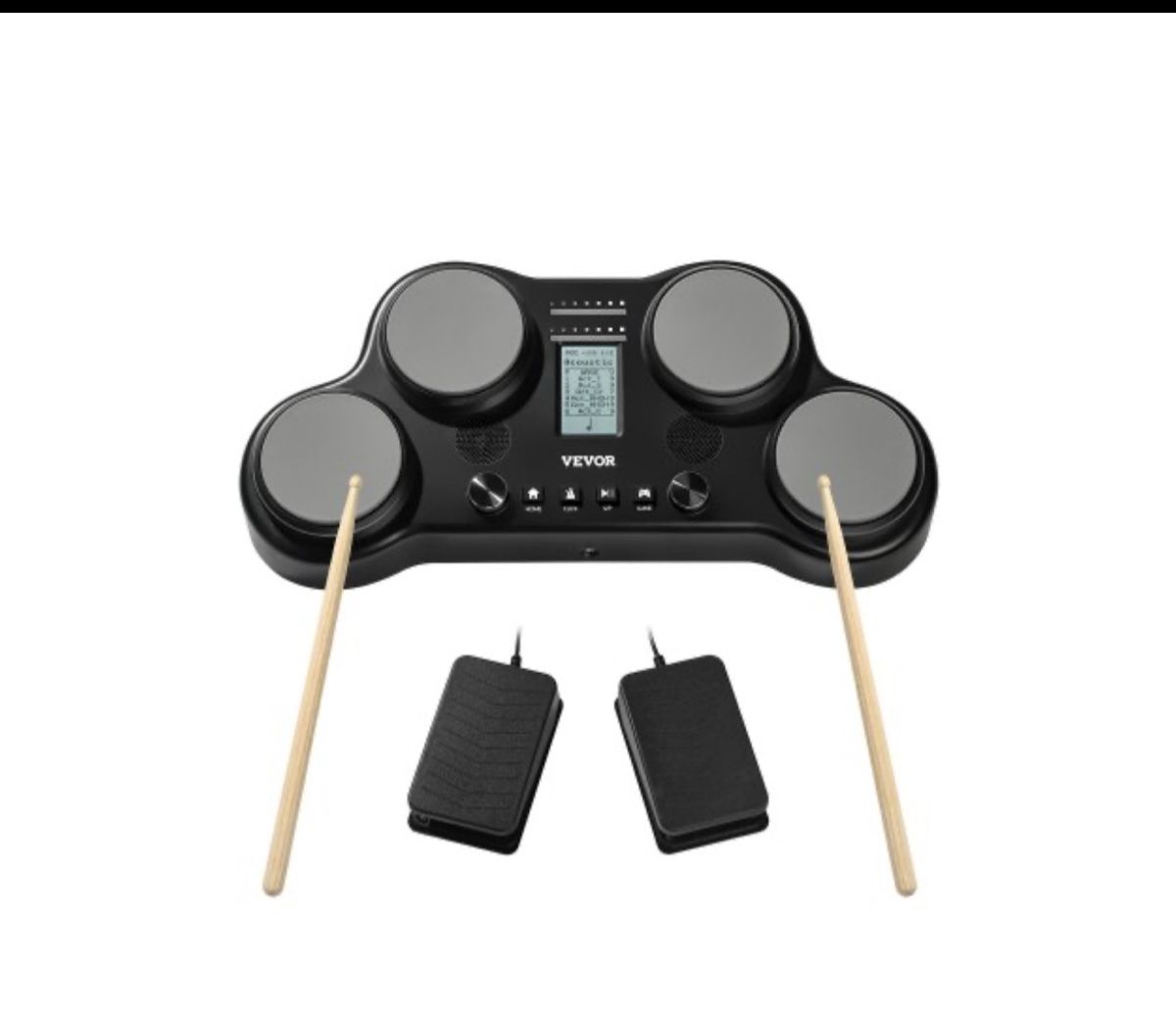 Musikinstrumente: VEVOR E-Drum Set Tablet 4 Pads 163 Sounds Kopfhöreranschlus – Neu und originalverpackt aus Amriswil von JaJa-Express