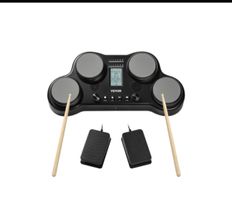 VEVOR E-Drum Set Tablet 4 Pads 163 Sounds Kopfhöreranschlus