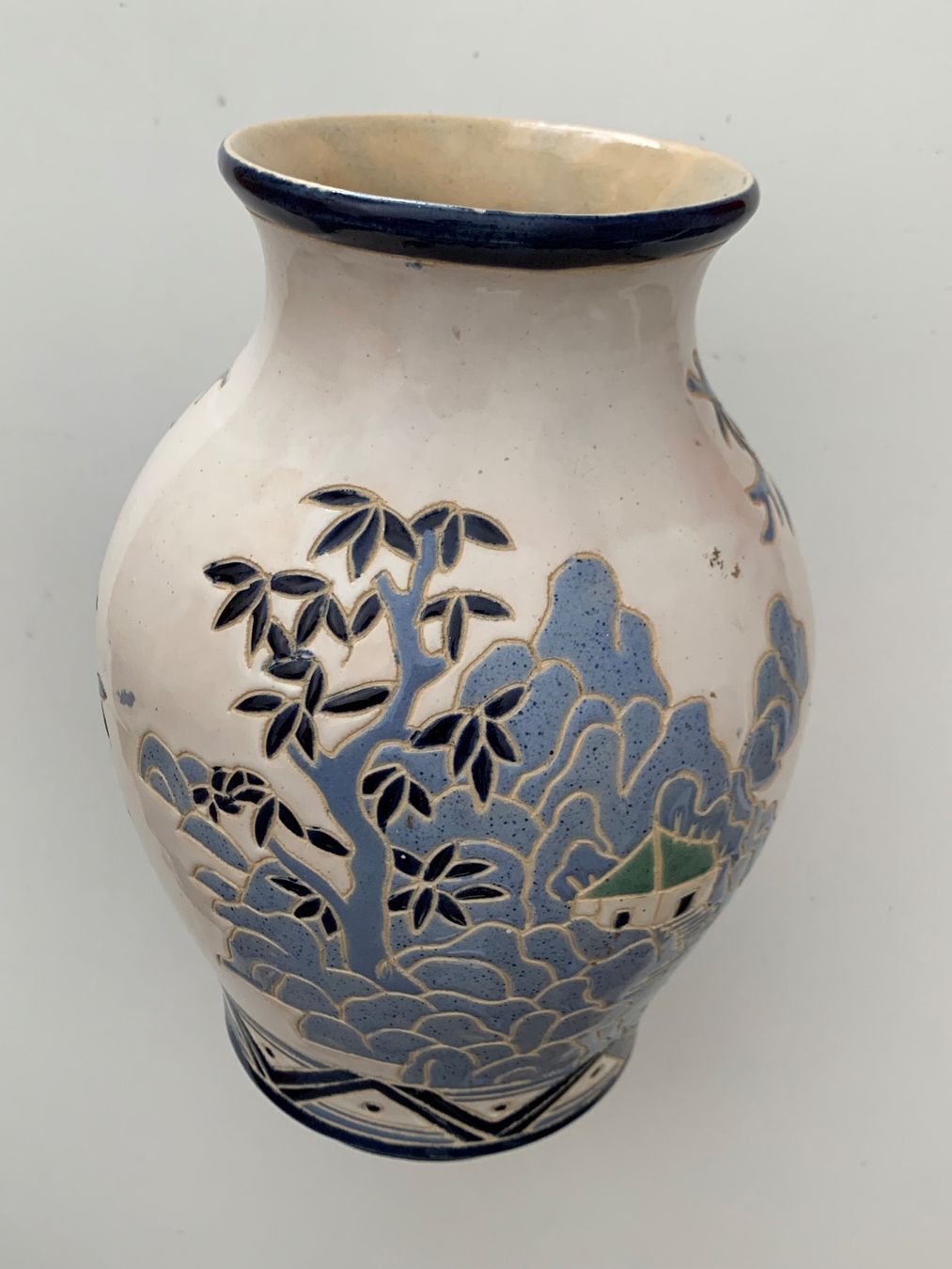 Vasi & Recipienti: Keramik Vase Landschaft Motiv – Usato da Saland venduto da Katarm