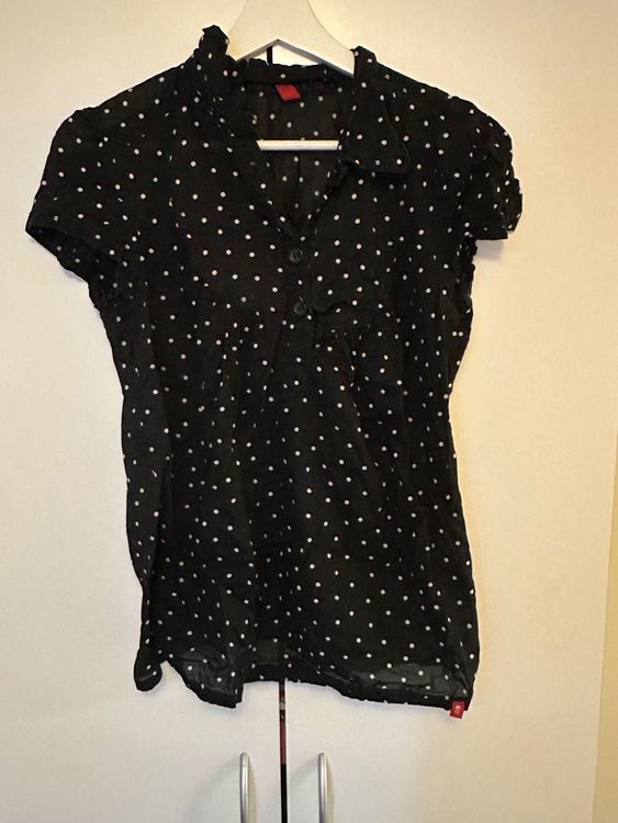 Bluse Schwarz Mit Weissen Punkten