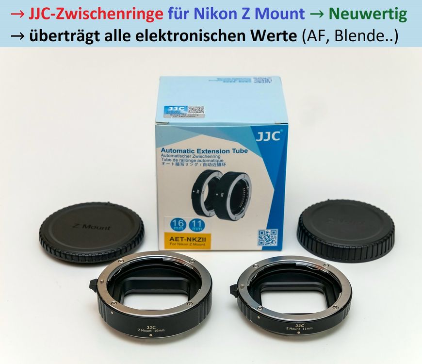 JJC AutomatikZwischenringe für Nikon Z Mount / Neuwertig !! Kaufen