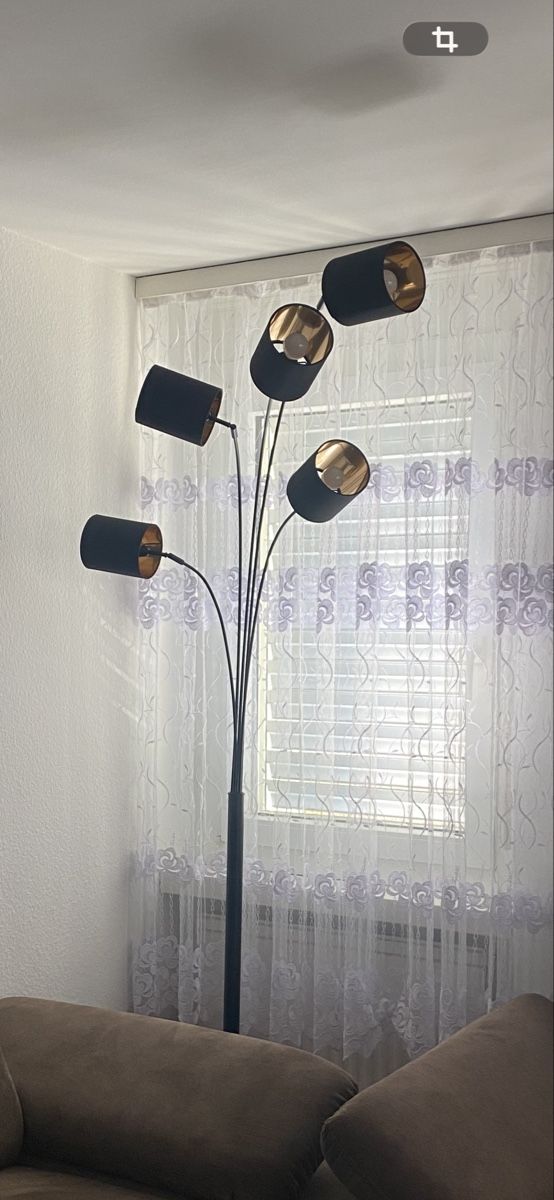 Lampade: Stehleuchte 5flammig schwarz Messing neuwertig – Nuovo (secondo la descrizione) da Siglistorf venduto da Nika__