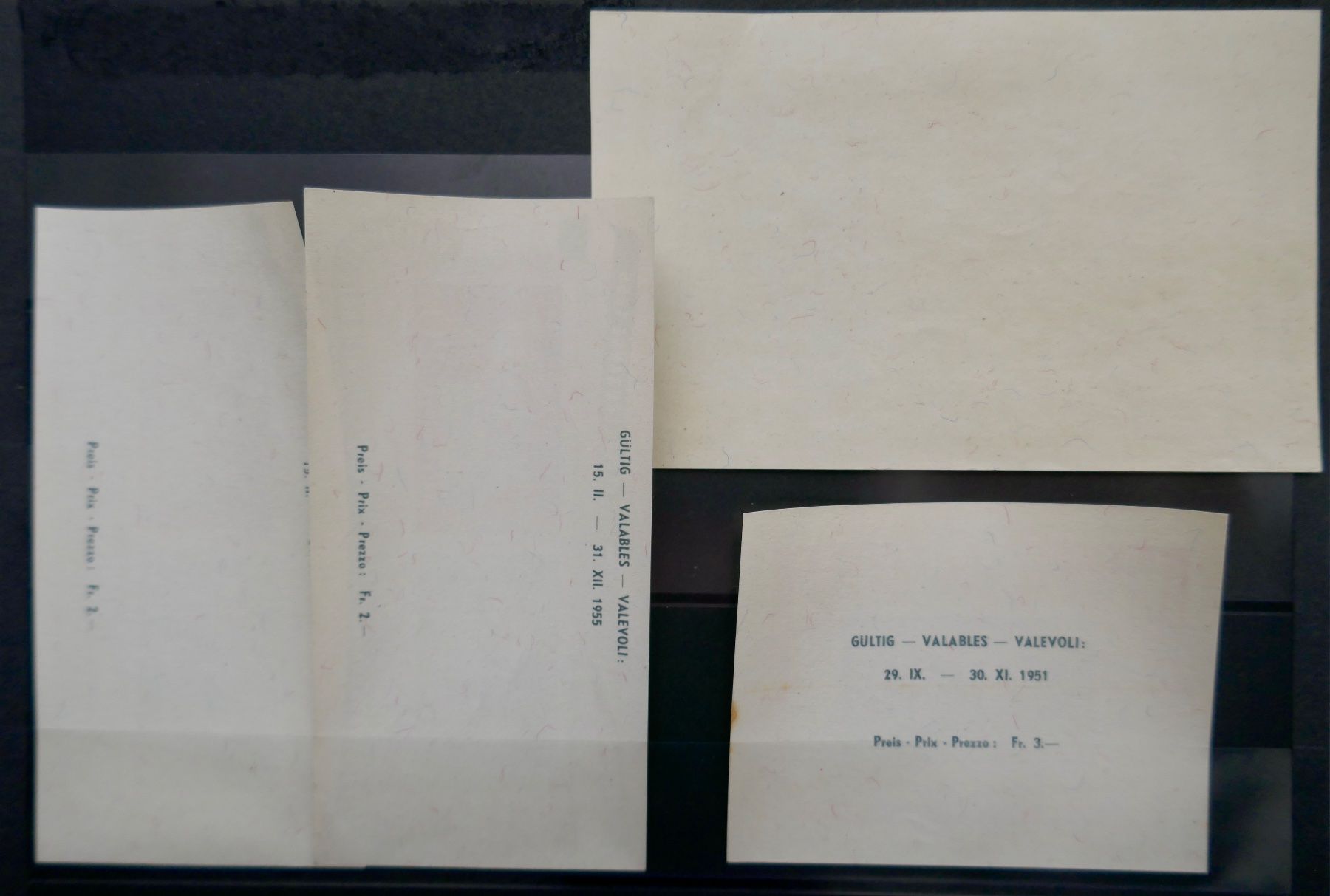 Tutti i francobolli: Kleinlot Blocks** 1945/51/55 – Nuovo (secondo la descrizione) da Möhlin venduto da PHILABARTIS 1
