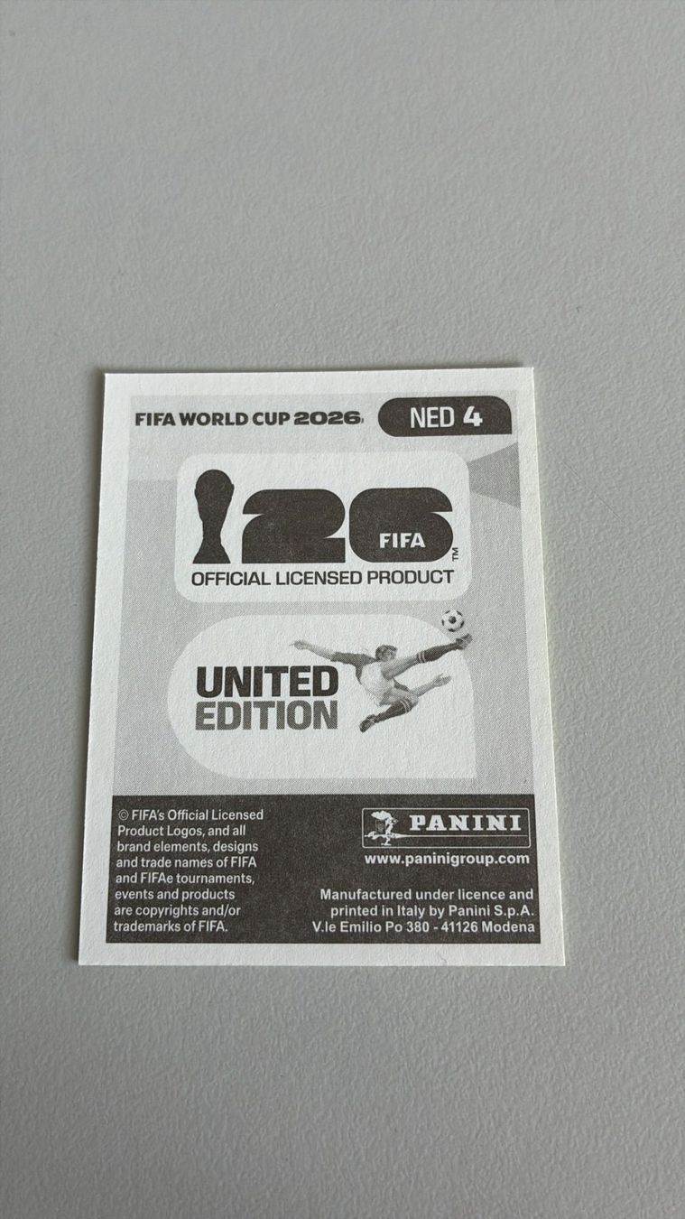 Panini Carte collezionabili: Carte panini 2026 - NED 4 – Nuovo (secondo la descrizione) da La Neuveville venduto da Ibo2300 1