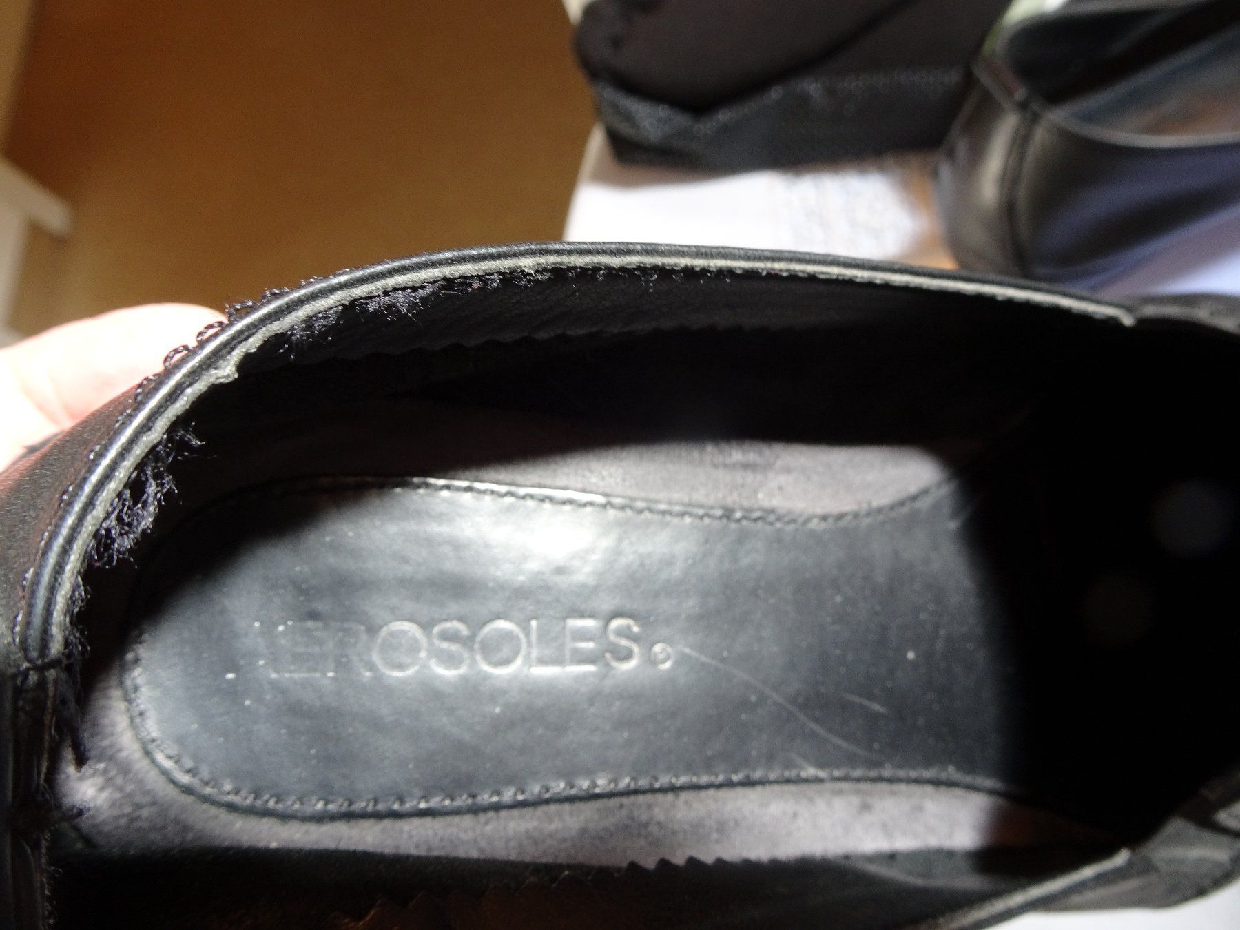 Damenschuhe: Damenschuh, schwarz Gr. 41, Leder – Neu (gemäss Beschreibung) aus Grüt (Gossau ZH) von spitzig 6
