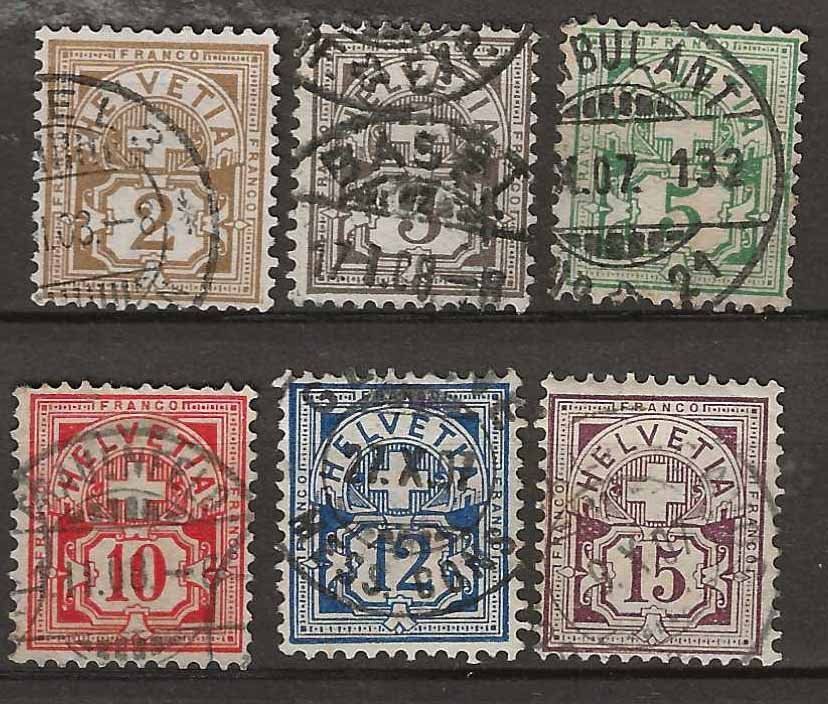 Tutti i francobolli: CH080 - Type chiffre 80-85  1906 obl. – Usato da Trélex venduto da Phil_Albert