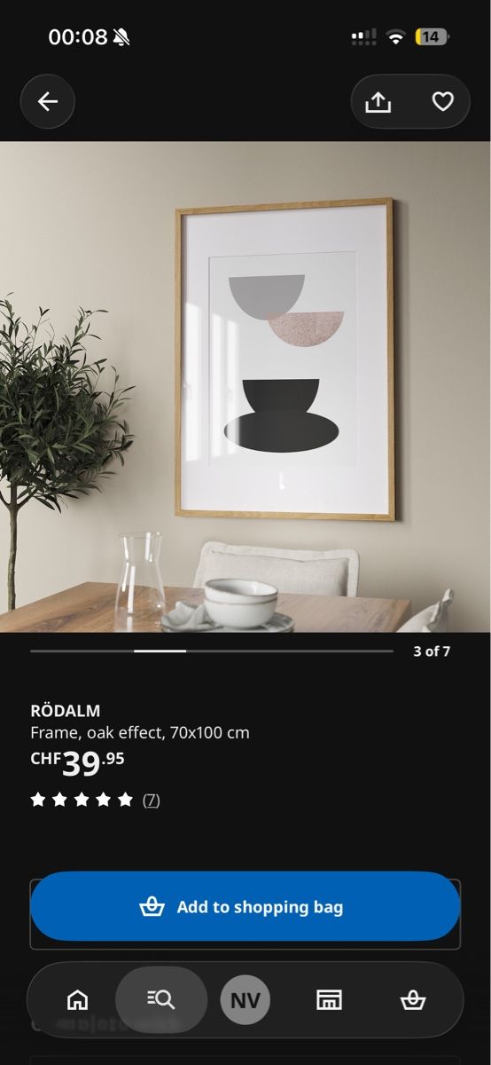 Bilderrahmen: ikea rödalm frame 70x100 – Neu (gemäss Beschreibung) aus Zürich von NVTR 4