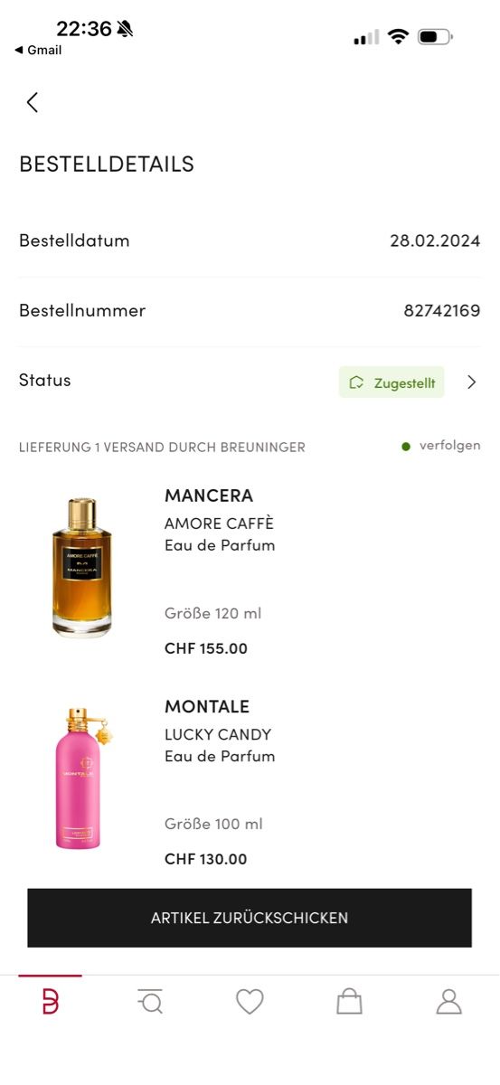Mancera Profumi & Eau de Toilette: Mancera Amore Caffé Eau de Parfum ca. 100 ml – Usato da Winterthur venduto da Lxh.568 2