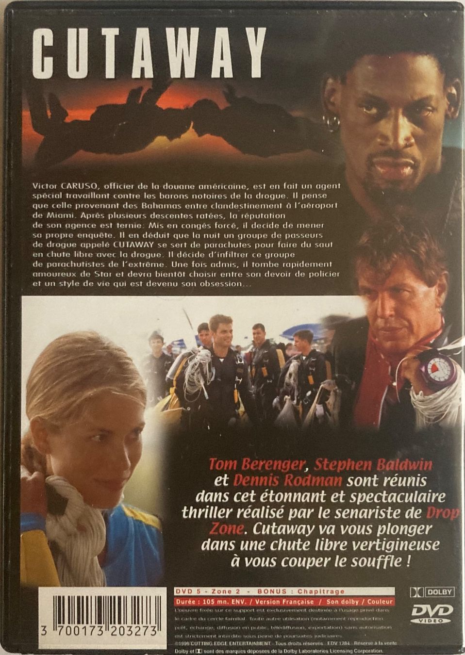 Alle DVDs: TOM BERENGER / STEPHEN BALDWIN / DENNIS RODMAN - CUTAWAY – Gebraucht aus Poliez-Pittet von Newtown-Records 1