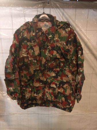 Schweizer Armee Kampfanzug 70 Jacke Gr. 56 Tarnanzug TAZ