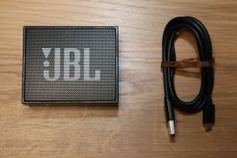JBL Go Bluetooth Lautsprecher schwarz mit Ladekabel