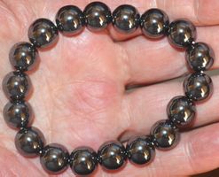 Armband B-1105 – Hämatit 12mm Perlen elastisch