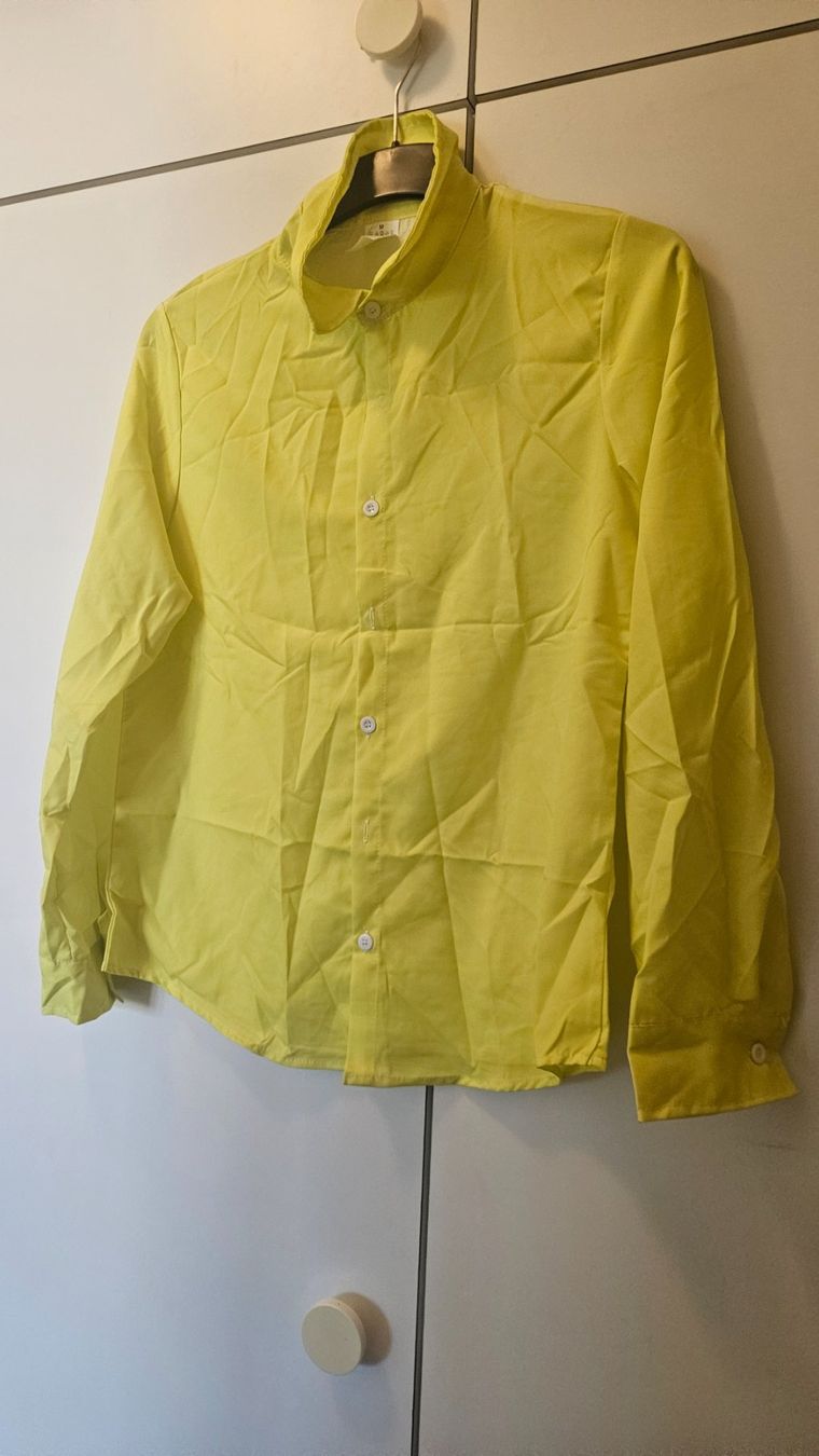 Camicie: Camicia uomo gialla tg.M poliestere – Usato da Melano venduto da H-Sara