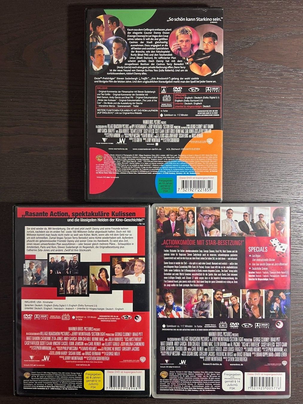 Tutti i DVDs: Oceans Trilogie – Usato da Zürich venduto da FilmFreunde 1