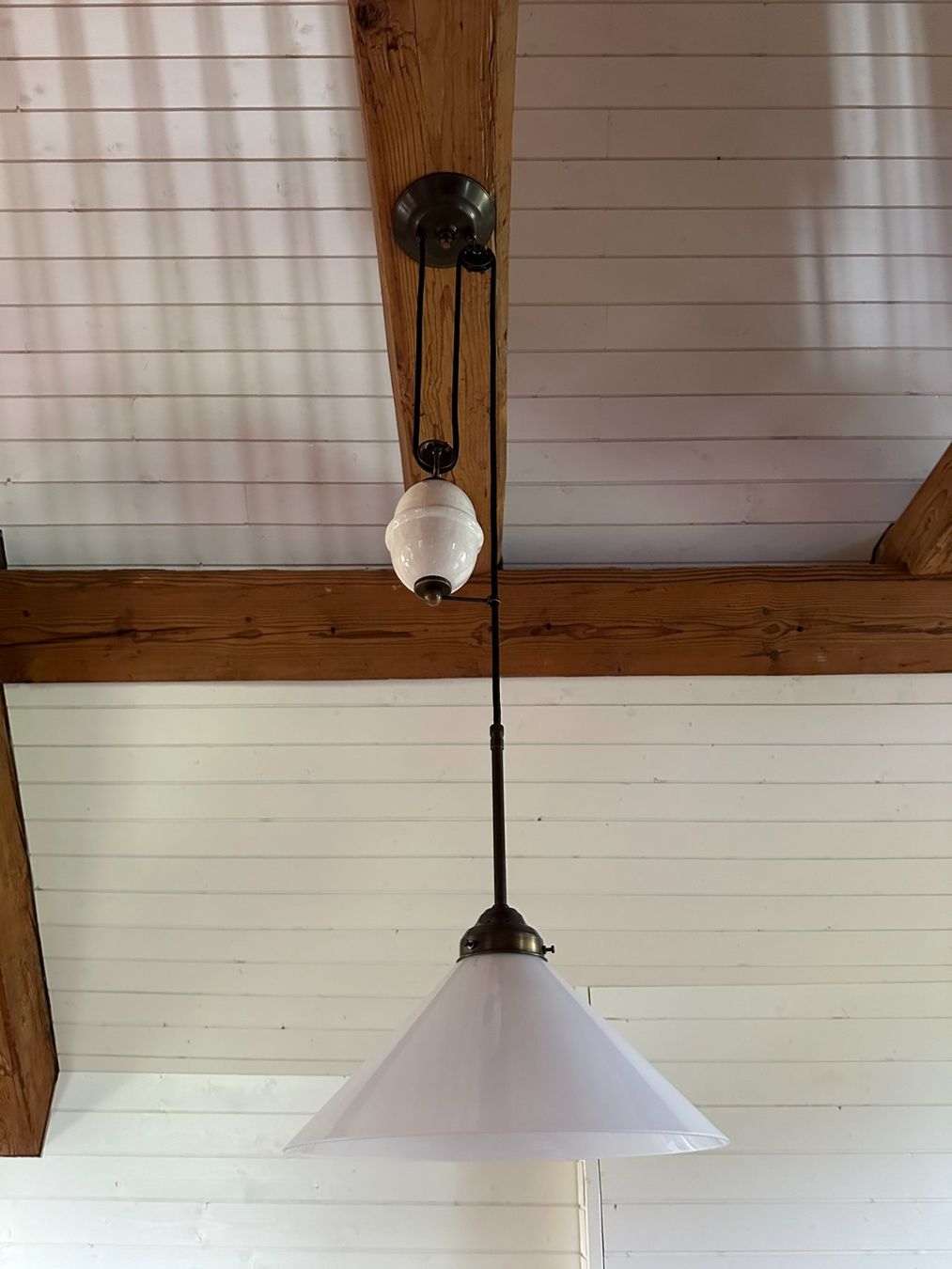 Lampadari & plafoniere: Deckenleuchte Seilzug, Messing – Usato da Weesen venduto da Mouseonmars