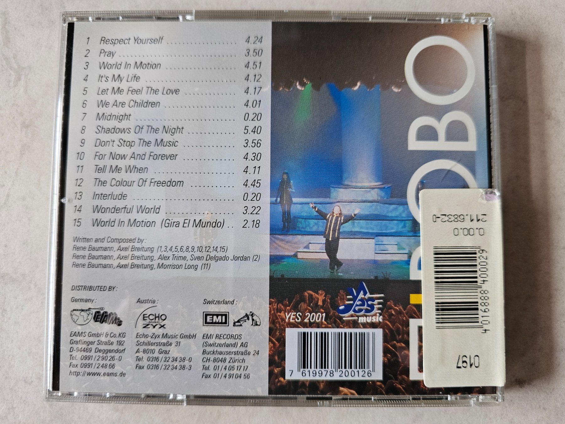 CD: Dj Bobo  -  World in Motion – Usato da Schneisingen venduto da backstore24 1