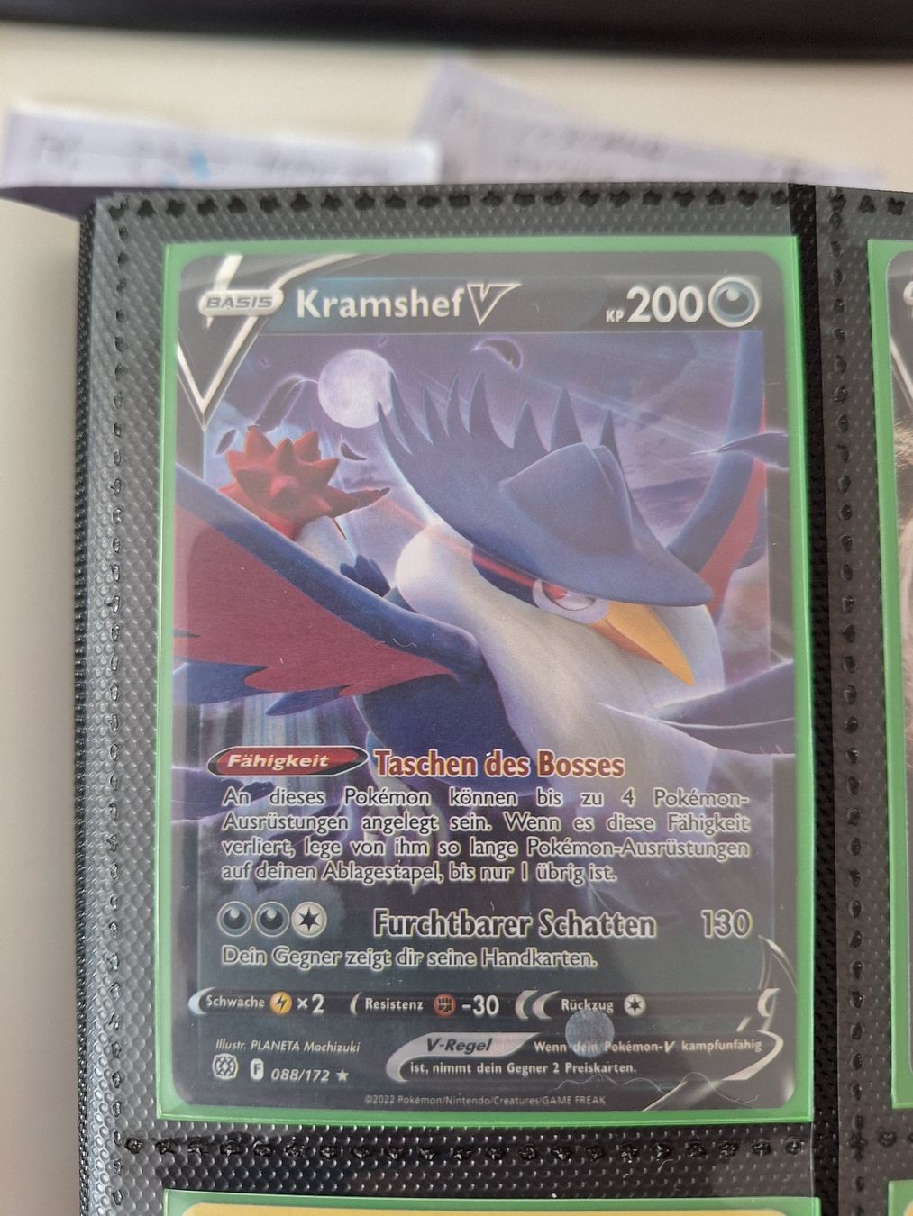 Pokémon Sammelbilder & Trading cards: Kramshef V – Gebraucht aus Altstätten SG von GGsGameshop
