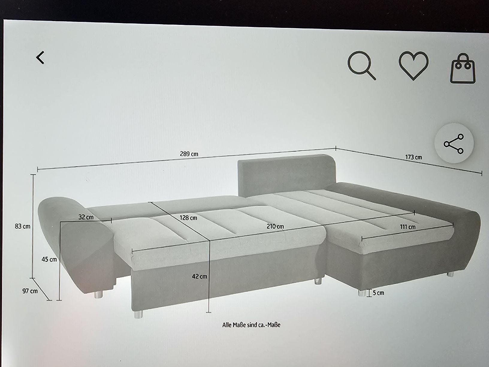 Divani: TOP! Neuwertiges Ecksofa / Polstergruppe mit Bettfunktion – Nuovo (secondo la descrizione) da Kiental venduto da MeSa_Niesen 6