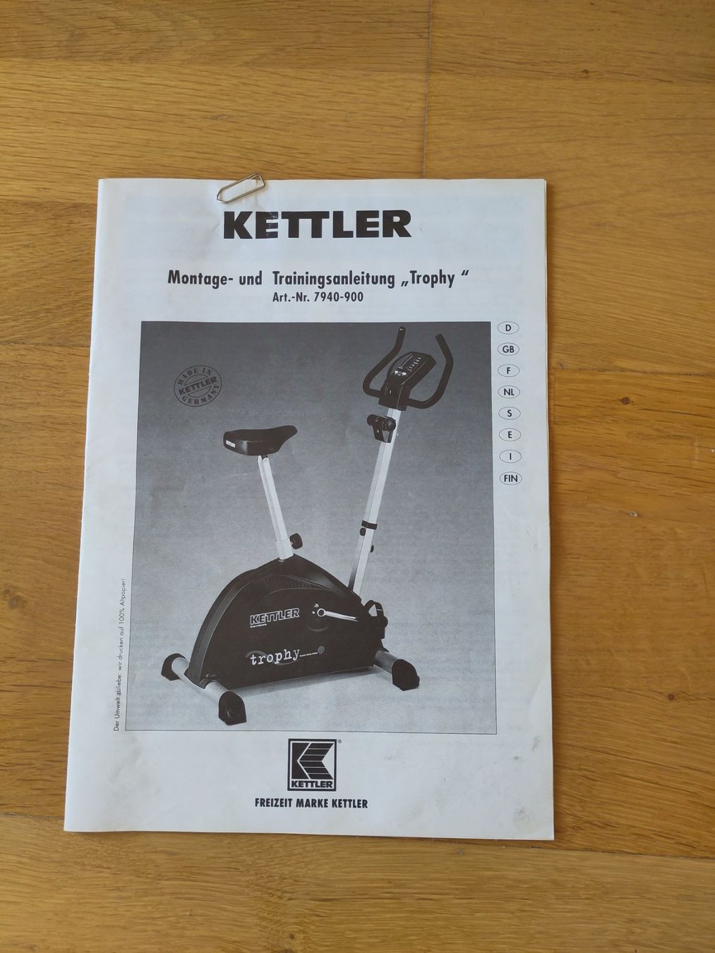 Kettler Hometrainer: Hometrainer – Gebraucht aus Aarwangen von Riverman 1
