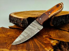 Geprüft! 1A Knife Faltenstahl DAMASCUS Damast Jagd Messer