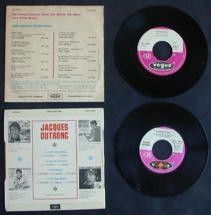 Dischi in vinile: JACQUES DUTRONC Sammlung, 60er Jahre Vinyl EP + Single – Usato da Zürich venduto da Vinyl 1