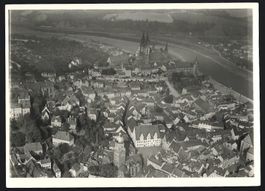 Fotografie Meissen /Elbe, Blick zum Dom 