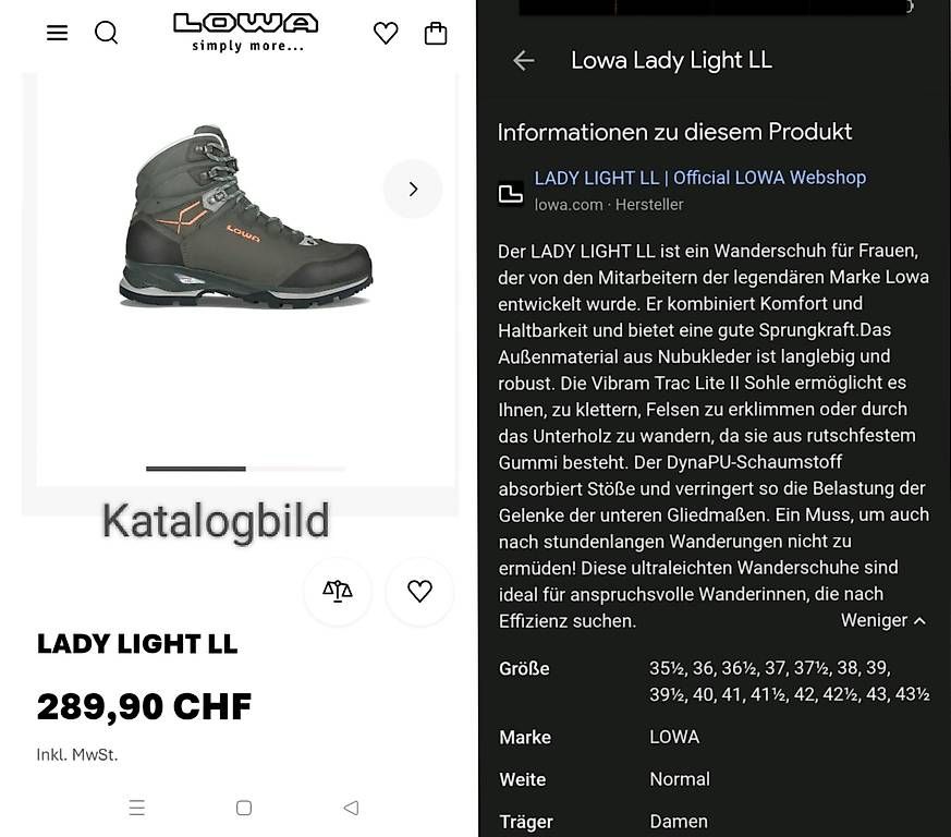 Scarpe da donna: Wanderschuhe Lowa Lady Light GTX Cortex 43½ – Usato da uster venduto da marijke1 4