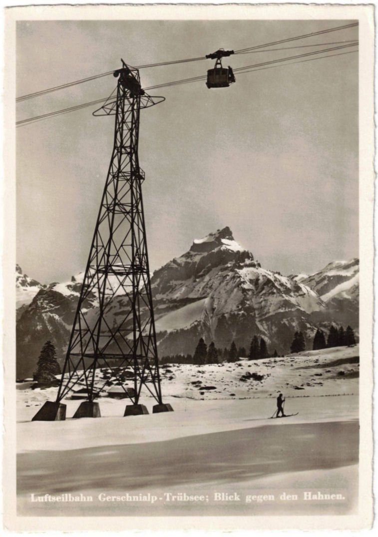 Cartoline postali: Engelberg - Luftseilbahn Gerschnialp--Trübsee – Usato da Binningen venduto da Mountainrider