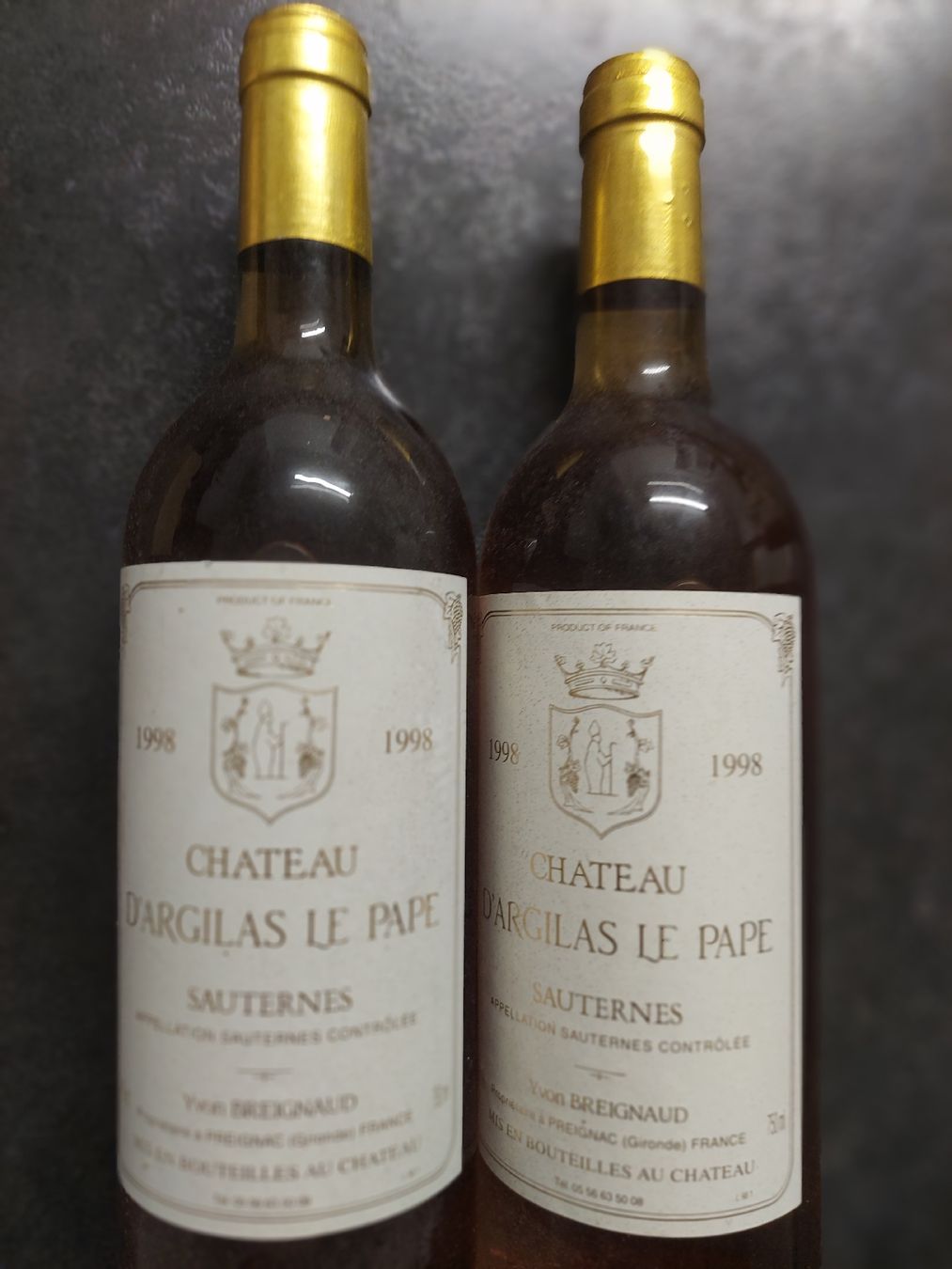 Vino: Vin de Bordeaux, Sauternes, 2 bouteilles  – Nuovo e nell'imballaggio originale da Le Locle venduto da wchs