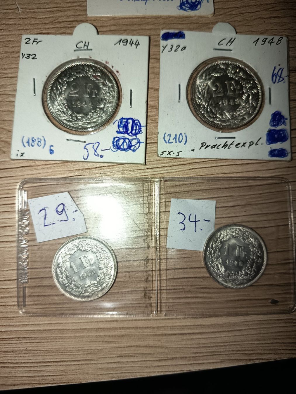 Alle Münzen: schweizer franken fr.- 5 stk – Gebraucht aus Wattwil von LuckyLegoandCoins 1