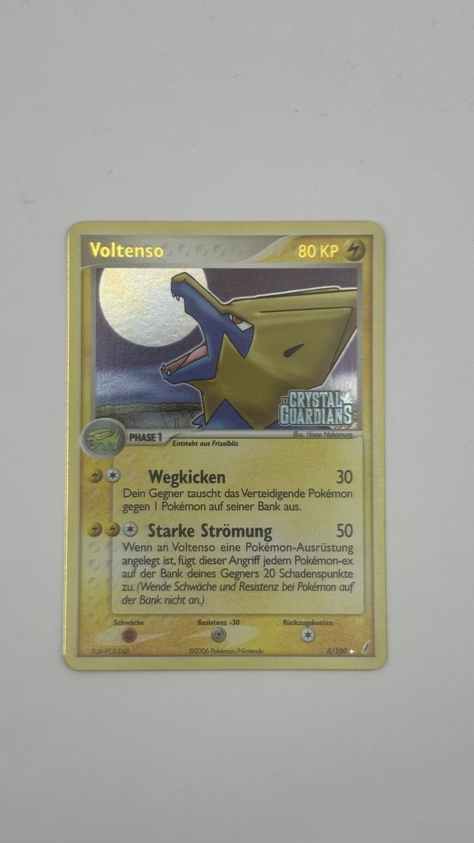 Pokémon Sammelbilder & Trading cards: Voltenso Holo reverse Ex Crystal Guardians 8/100 – Gebraucht aus Belprahon von Rob_ain