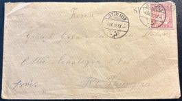 Schweizer Briefmarke Umschlag leer