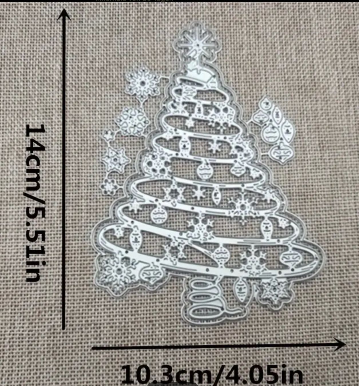 Schablonen: Weihnachtsbaum geschmückt / gross - Stanzschablone – Neu und originalverpackt aus Frenkendorf von jazzplatten 1