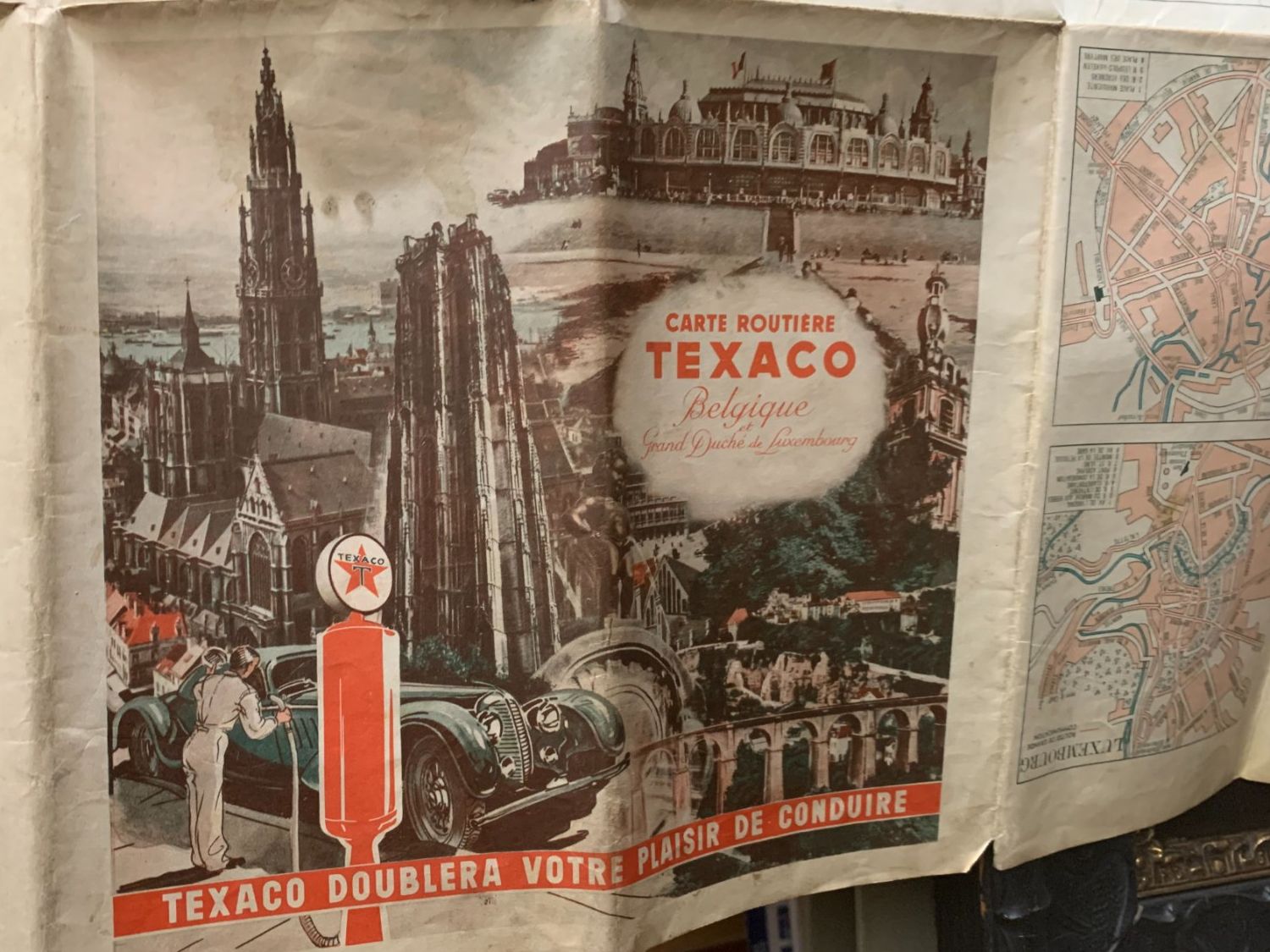 Cartine & Atlanti: Belgio e Lussemburgo - "Texaco" – Usato da Sorengo venduto da 74in