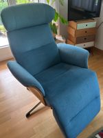 Designer Sessel verstellbar blau