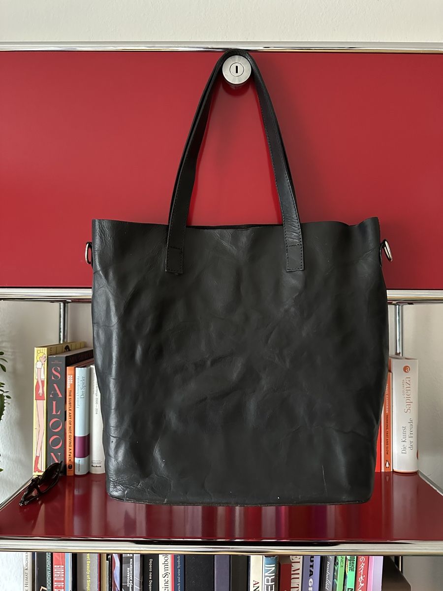 Borse: Vintage Leather Shopper Black  – Usato da Basel venduto da luc_j2xz 4