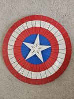 Lego Captain America Schild aufgebaut
