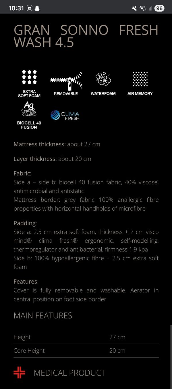 Materassi: Matelas Perdormire 180x200 – Usato da Leytron venduto da sam_wf2m 7