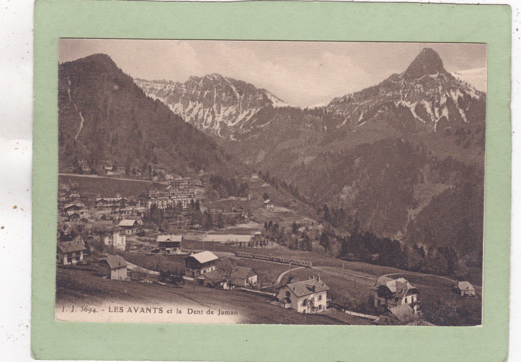 Cartoline postali: Les Avants et Le Dent de Jaman – Usato da Herisau venduto da Lisegrat2008