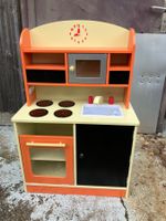 Kinderspielküche, orange/gelb von tec take, Holz