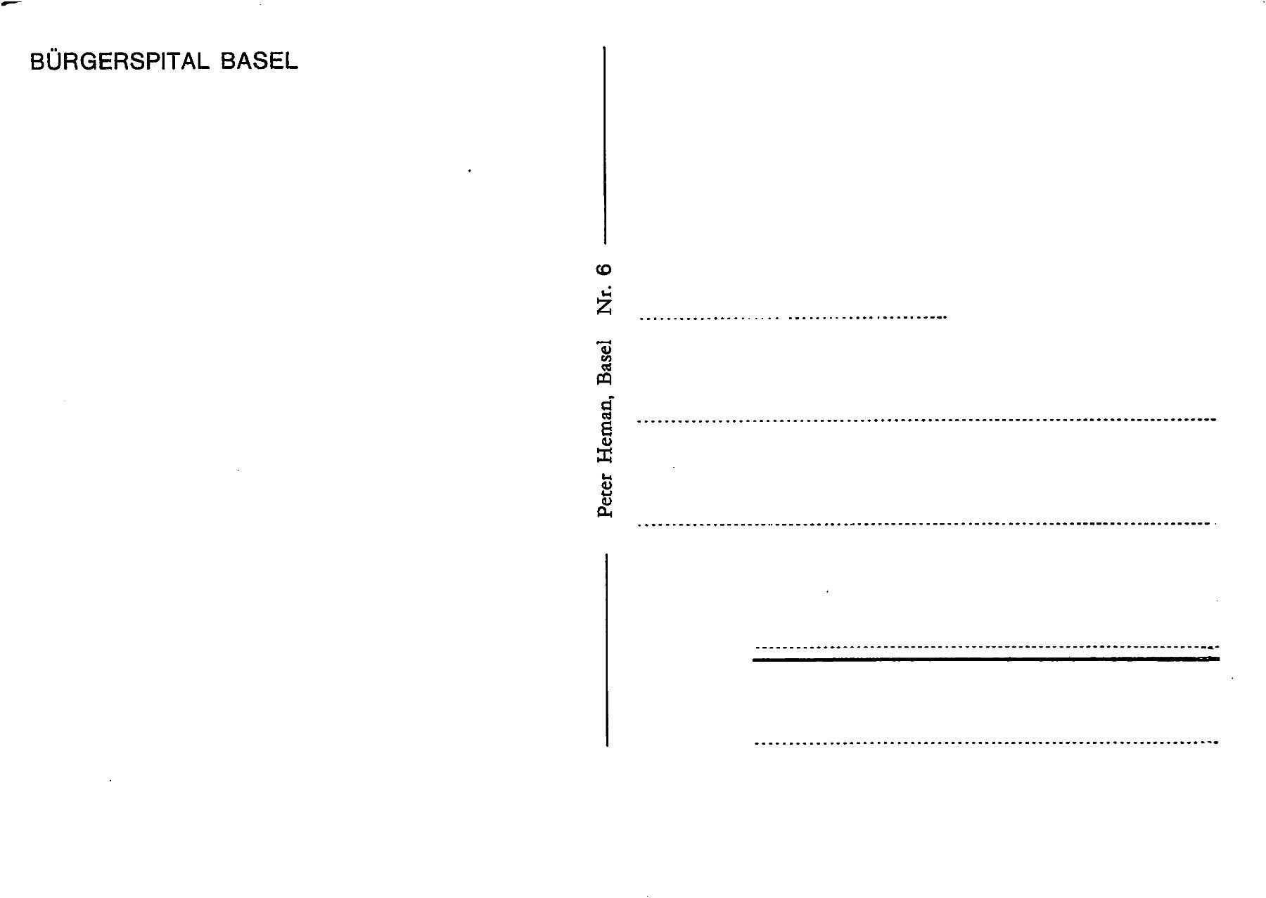 Cartoline postali: 3x Basel, Bürgerspital – Usato da Ottikon b.Kemptth. venduto da Neptun1974 3