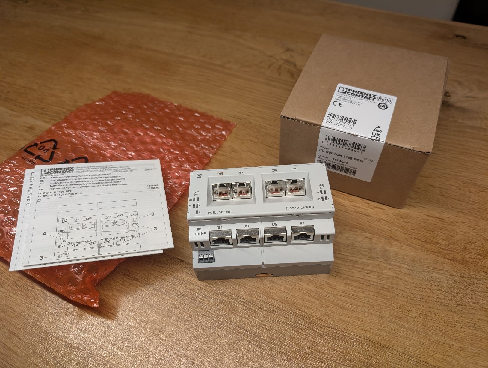 Modem & Router: Phoenix Contact FL Switch 1108 REG – Nuovo e nell'imballaggio originale da Grüt (Gossau ZH) venduto da roflloler