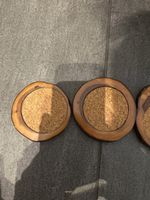 Holz Untersetzer Set natur 4Stk California Redwood