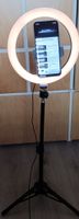 LED Ring Light with Phone Holder Tripod Like New