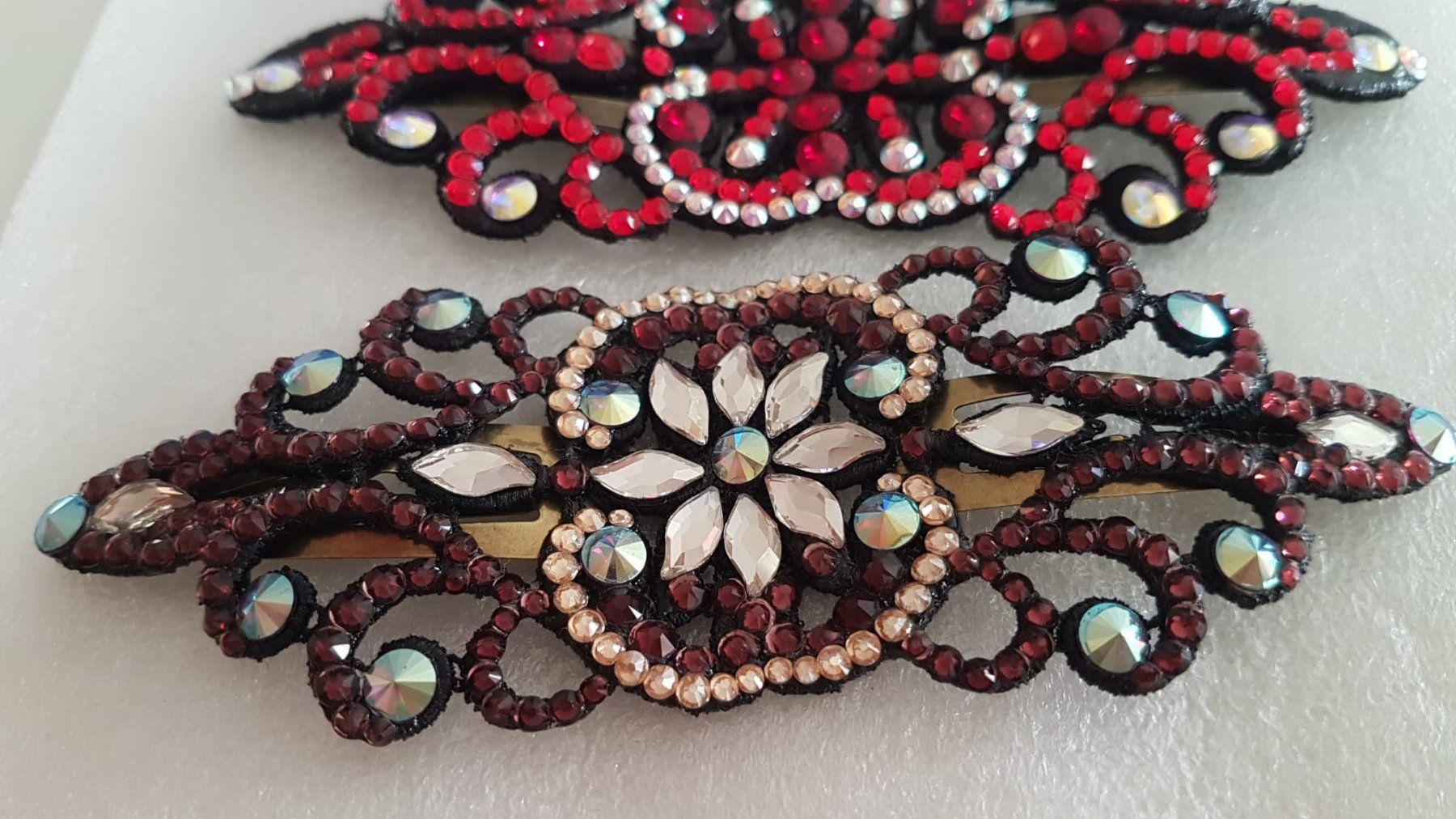 Accessori per capelli: Haarspange  mit  Swarovski Steinen 13cm. – Nuovo (secondo la descrizione) da Zürich venduto da 280_yc86 1