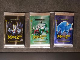 Meta Zoo Sammelkarten 3 Booster Packs 2nd Edition, sealed!