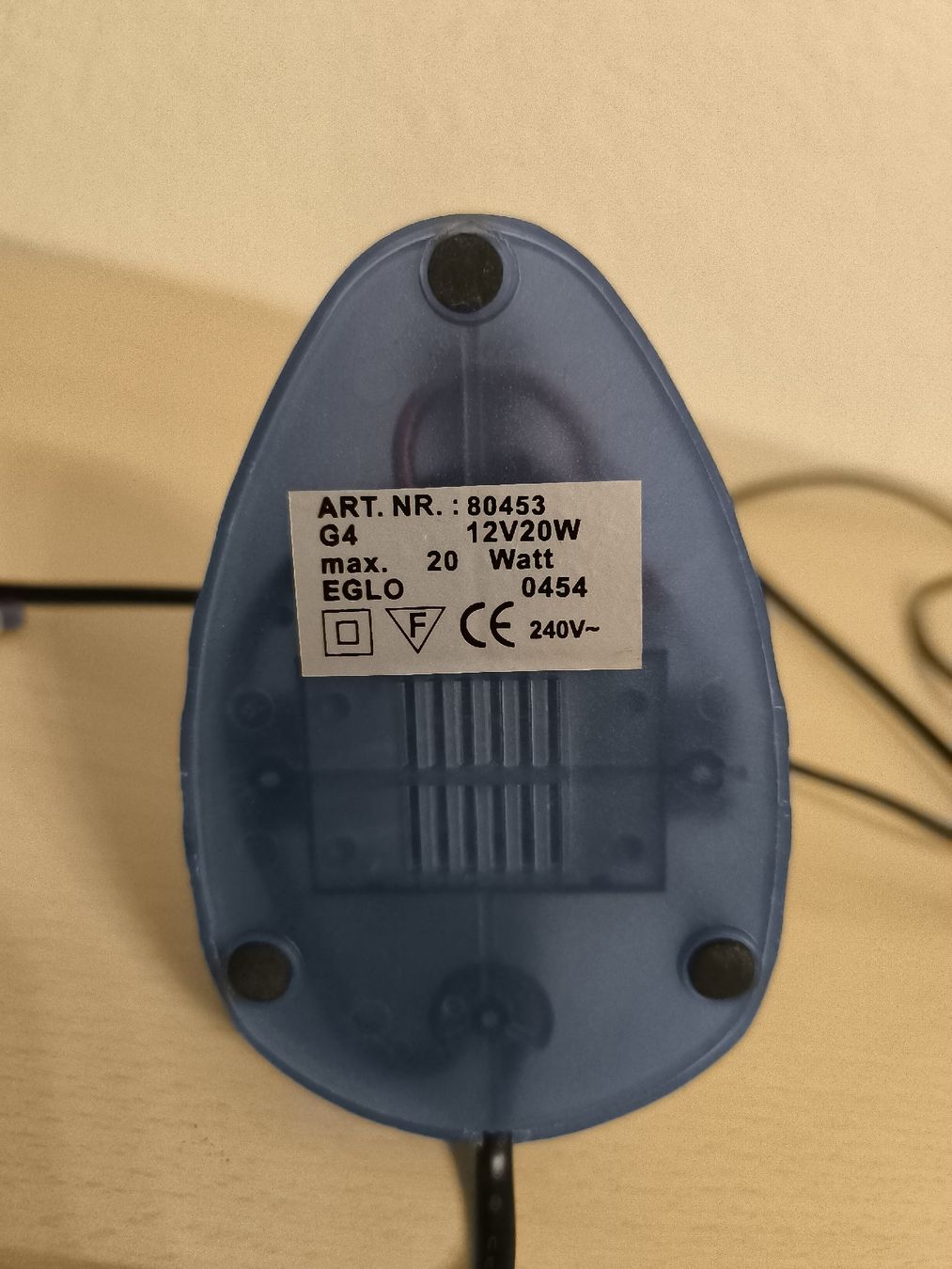 Lampade: Nachttischlampe blau – Usato da Thun venduto da d4samuel 3