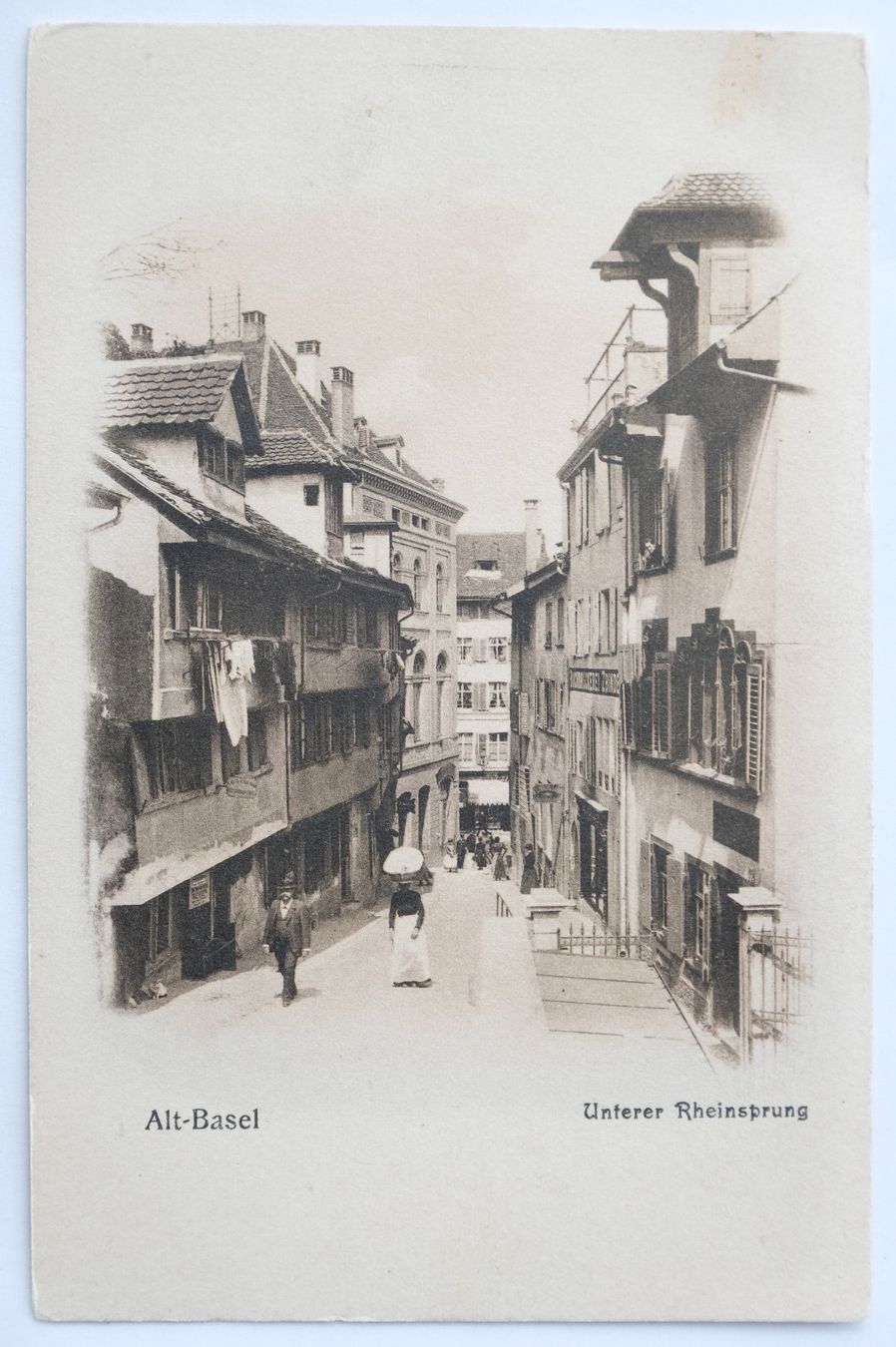 Cartoline postali: Ansichtskarte Basel Altstadt um ca. 1920 – Usato da Ehrendingen venduto da nicoro50