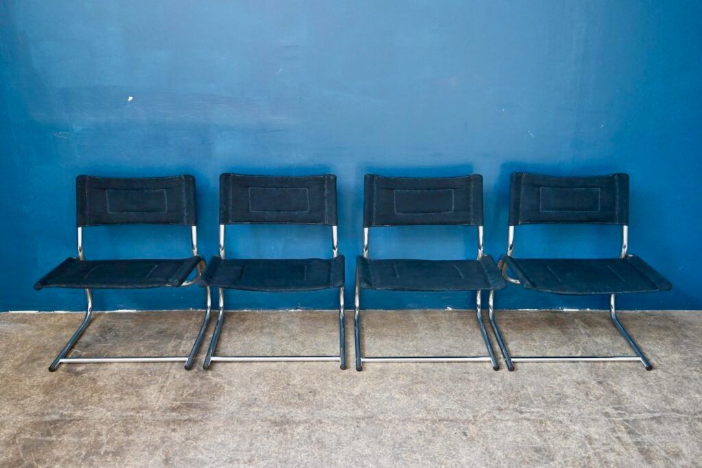 Sessel: Set de 4 fauteuils Lounge ou chauffeuses causeuses design – Gebraucht aus COLMAR von Sophiebellelurette 8