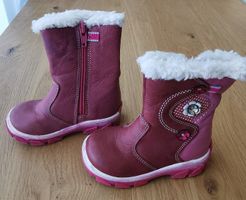 Winterstiefel gefüttert pink Leder Grösse 21 gebraucht